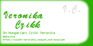 veronika czikk business card